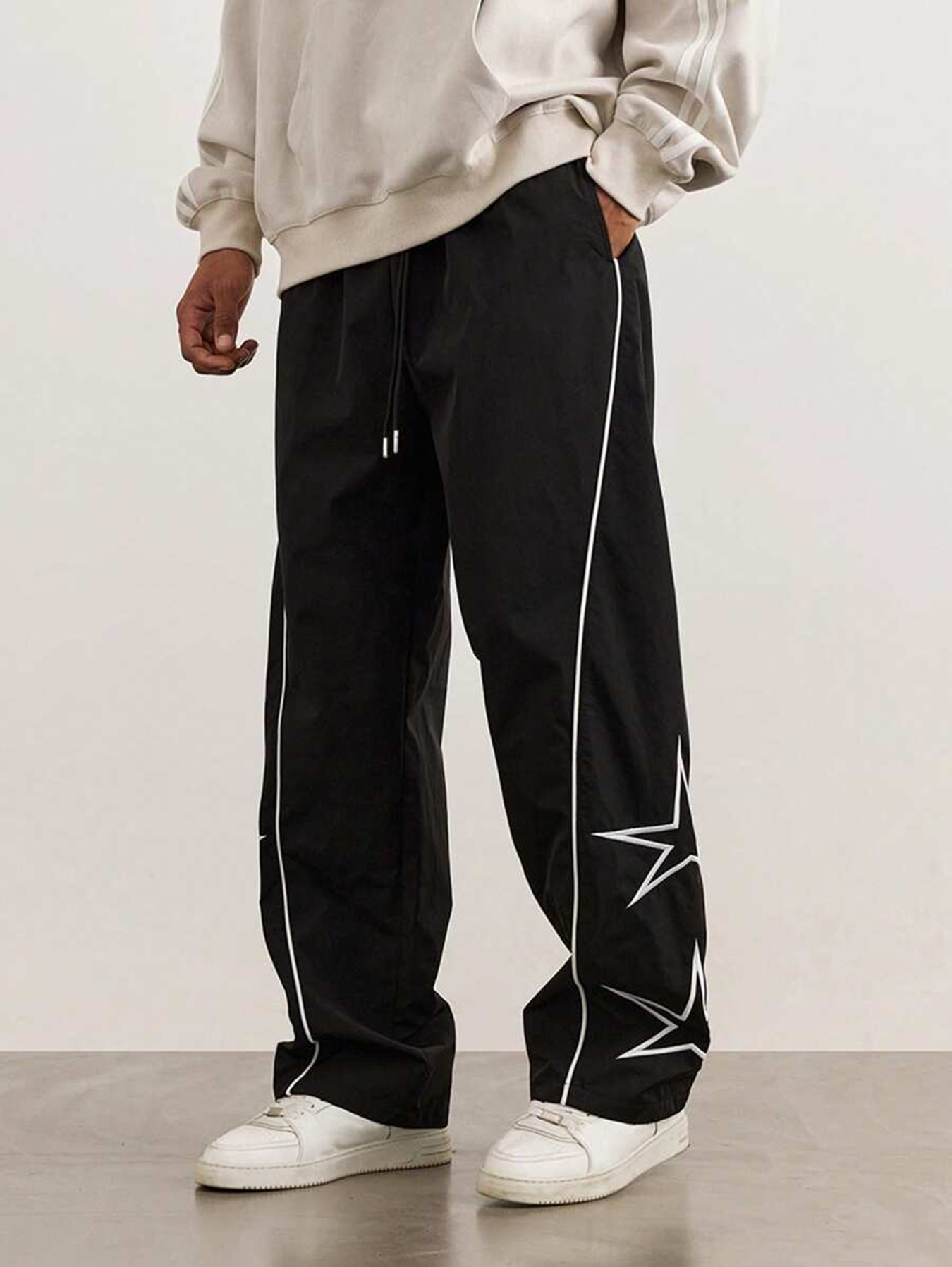 Men's New Embroidered Casual Pants, Retro Casual Jogger Pants