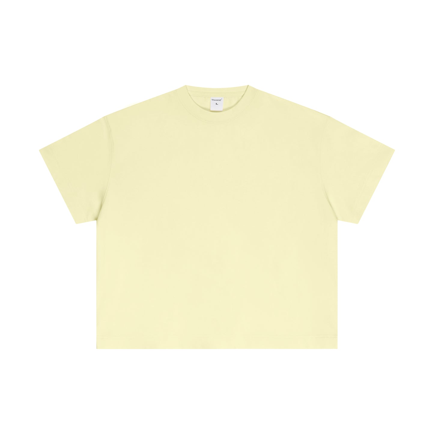 Men's cotton versatile solid color top loose short sleeved T-shirt