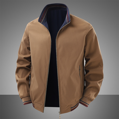 Men's Jacket Spring/Autumn Casual Men's Handsome Pilot Zipper Jacket