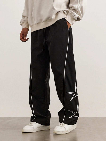 Men's New Embroidered Casual Pants, Retro Casual Jogger Pants