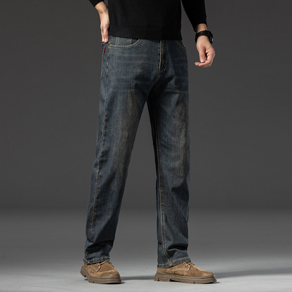 Jeans, loose straight leg pants, men's summer thin long pants
