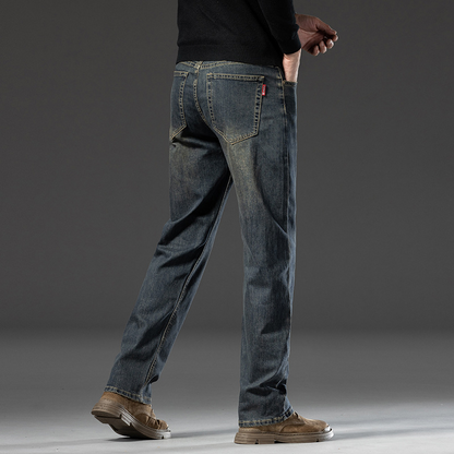 Jeans, loose straight leg pants, men's summer thin long pants