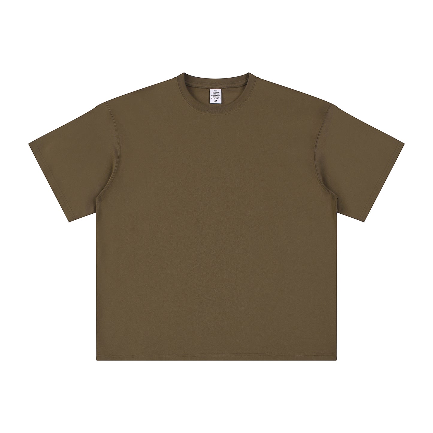 Women's Short-Sleeve T-Shirt, Relaxed High-Street Style, Earth Tones, 16 Colors, FOG Drop-Shoulder