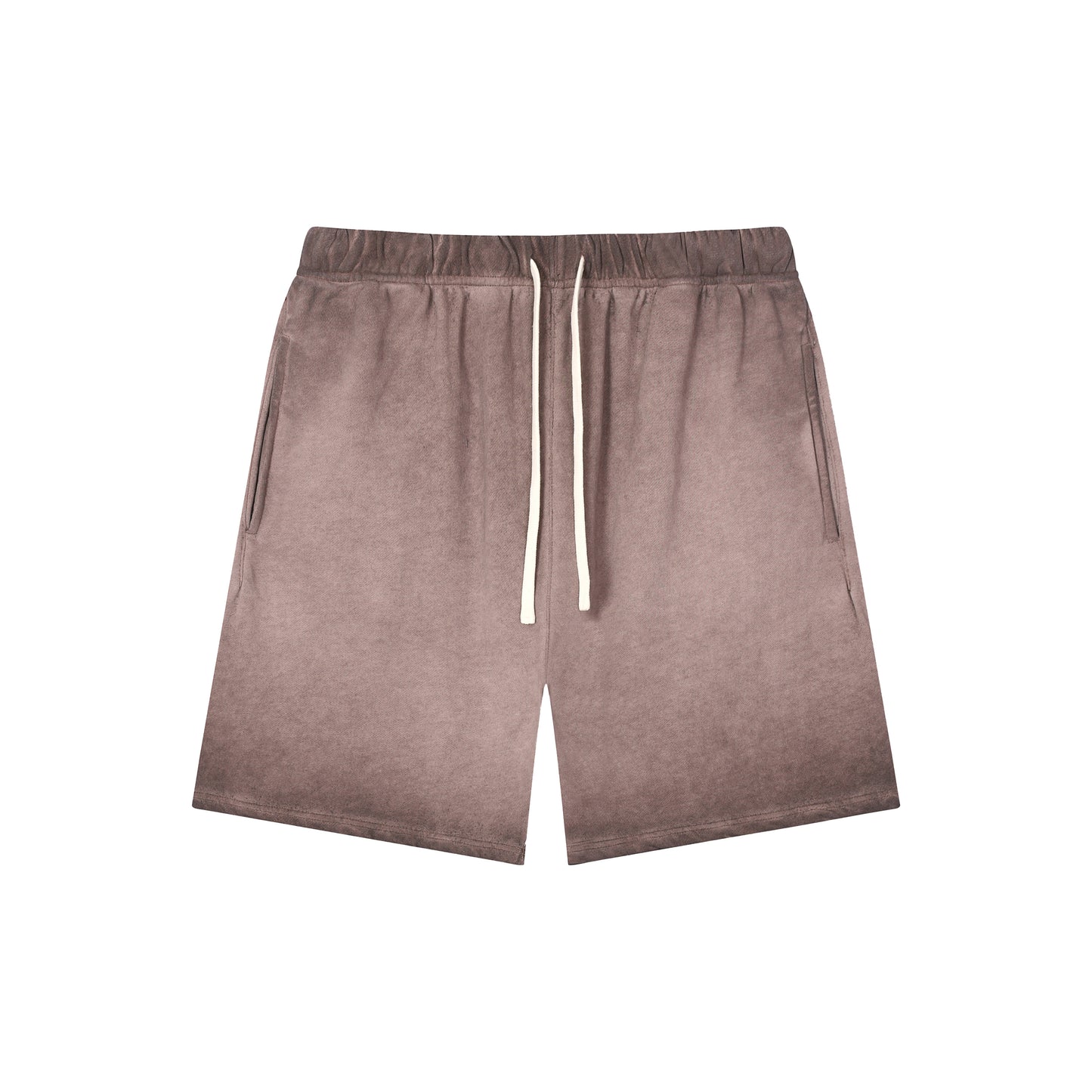 Men's Dyed Distressed Terry Cloth Shorts