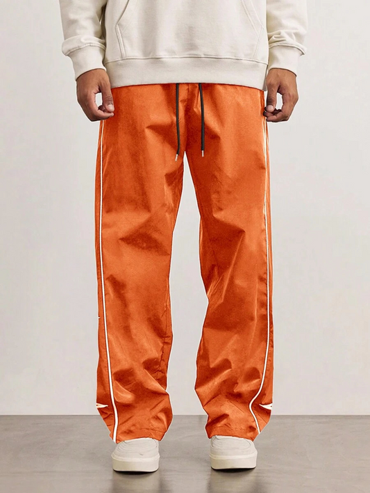 Men's New Embroidered Casual Pants, European and American High Street Trendy Brand Retro Casual Jogger Pants