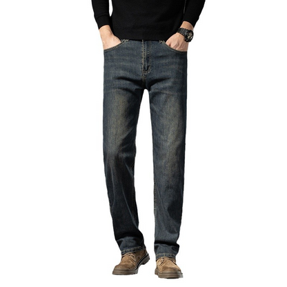Jeans, loose straight leg pants, men's summer thin long pants
