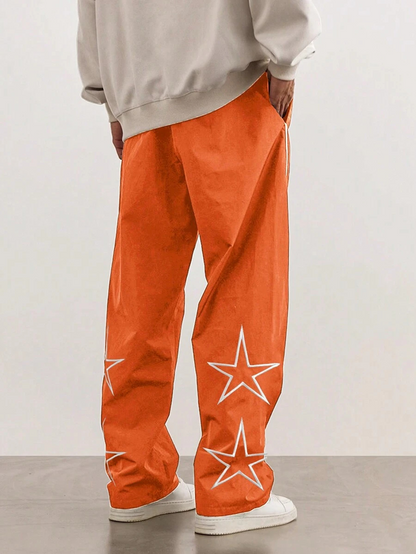Men's New Embroidered Casual Pants, Retro Casual Jogger Pants