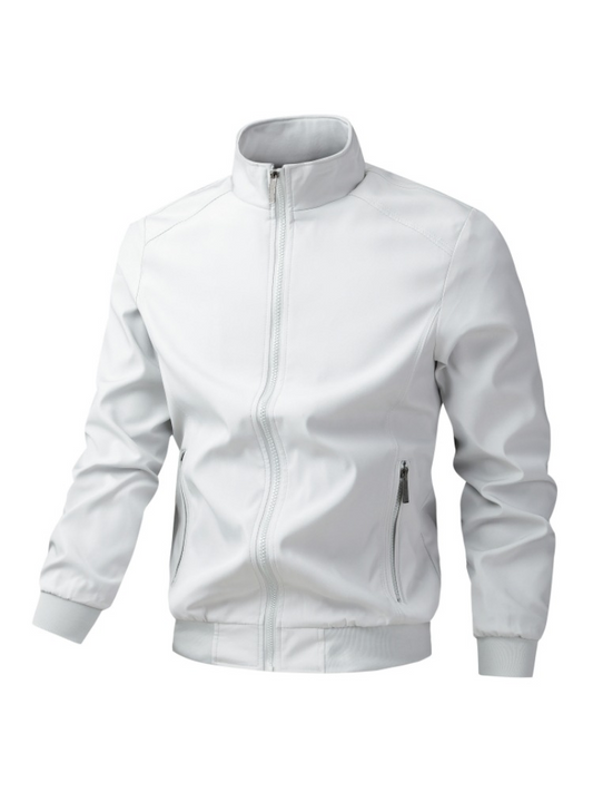 Men's jacket casual men's handsome pilot zipper jacket jacket