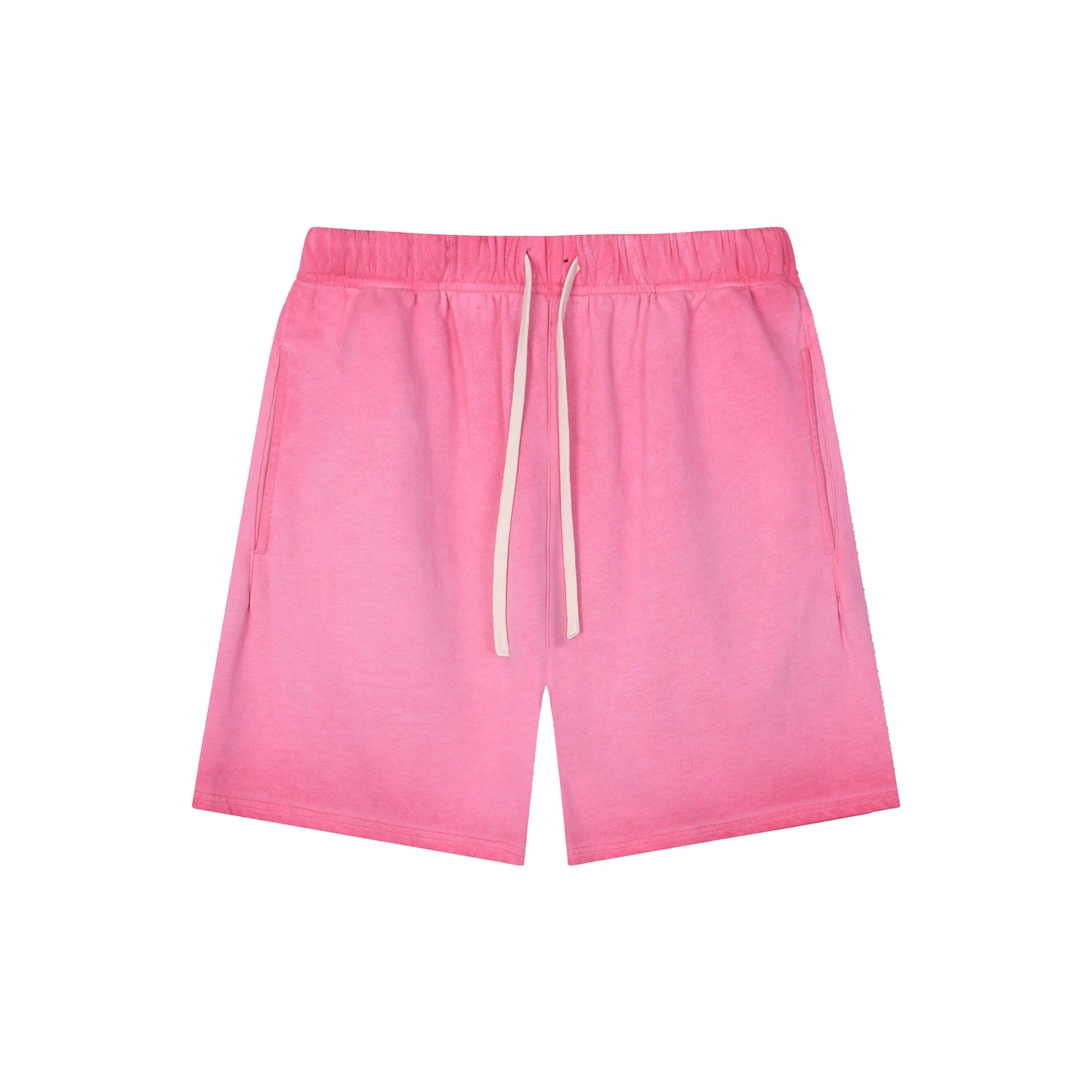Men's Dyed Distressed Terry Cloth Shorts