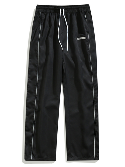 Men's new woven casual straight leg pants men's clothing