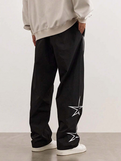 Men's New Embroidered Casual Pants, Retro Casual Jogger Pants