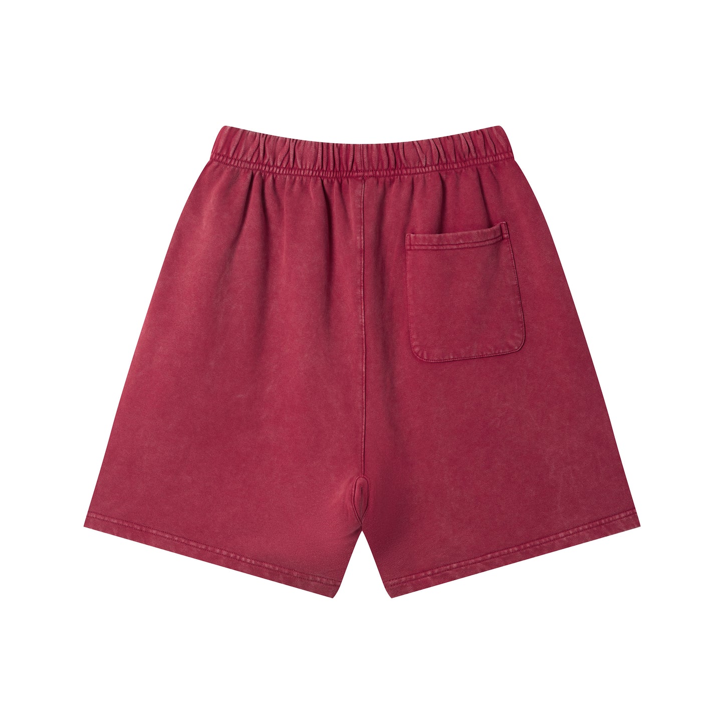 Women's Solid-Color Casual Shorts — Washed Mid-Length Shorts