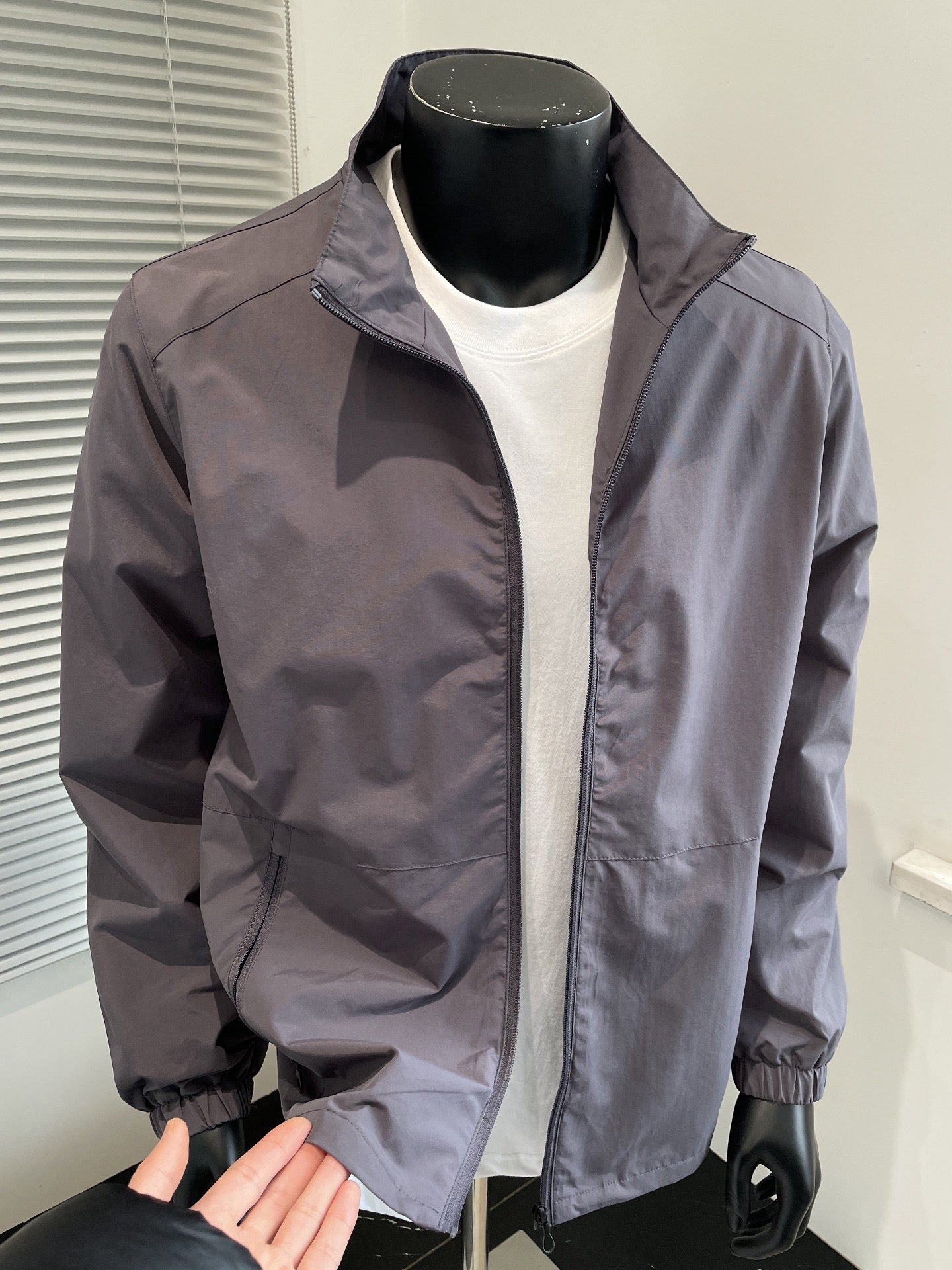 American-Style Stand-Collar Harrington Jacket — New Spring/Summer Men's Edition: Lightweight, Breathable, Loose-Fit Casual Zip-Up Jacket