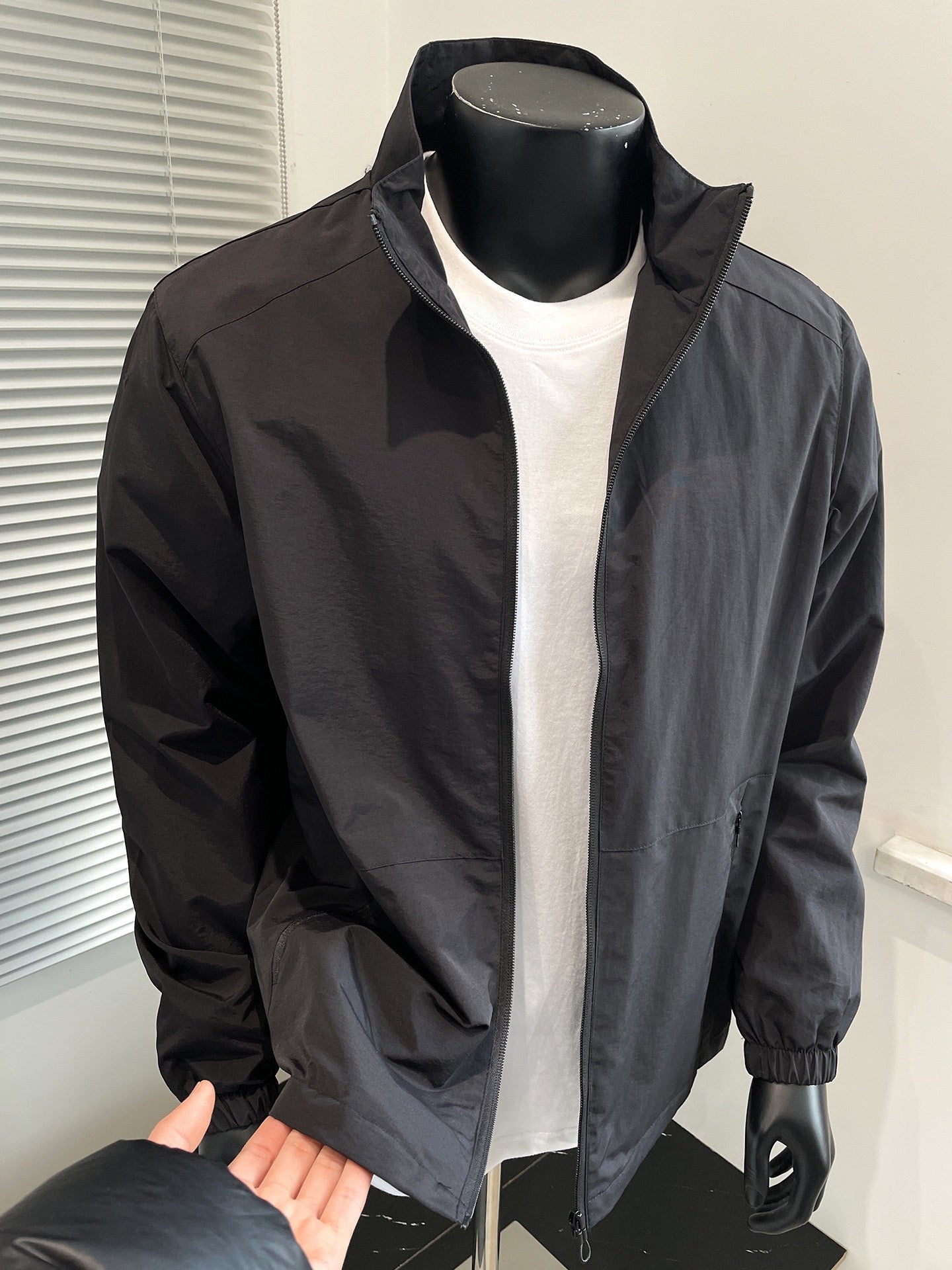 American-Style Stand-Collar Harrington Jacket — New Spring/Summer Men's Edition: Lightweight, Breathable, Loose-Fit Casual Zip-Up Jacket