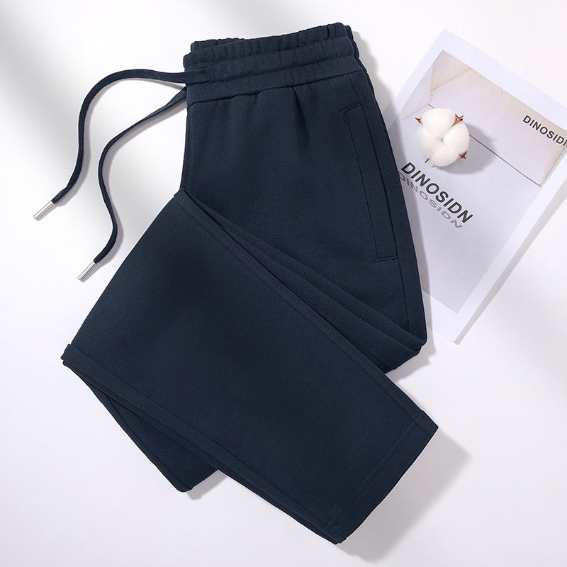 26 Women's White Straight-Leg Pants, Drapey Trendy Casual Sports Trousers
