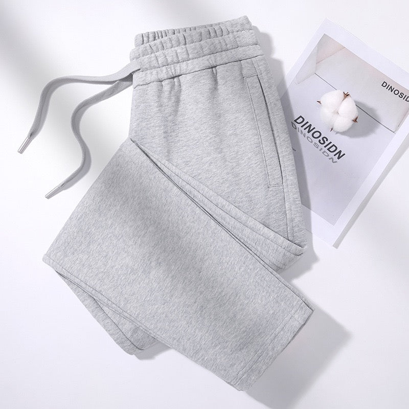 26 Women's White Straight-Leg Pants, Drapey Trendy Casual Sports Trousers