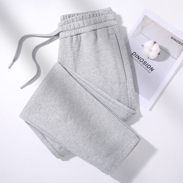 jj Women's white straight-leg trousers, draped and trendy casual sports trousers