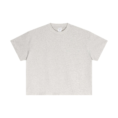 Men's cotton versatile solid color top loose short sleeved T-shirt
