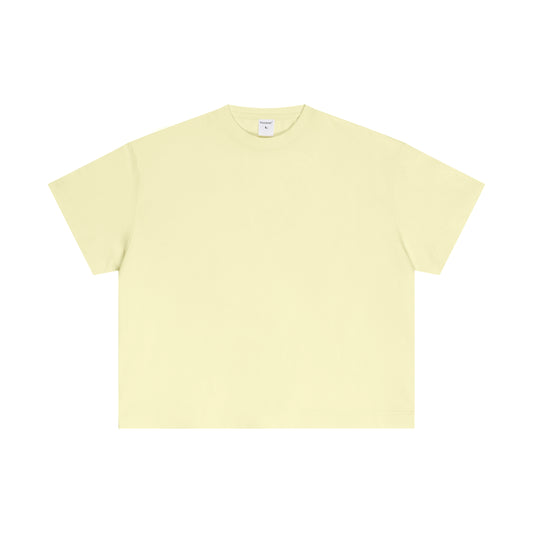 Men's pure cotton casual versatile solid color loose short sleeved T-shirt