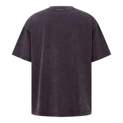 Men's T-shirt hem jumping feet, washed water wax printed short sleeved print, versatile round neck