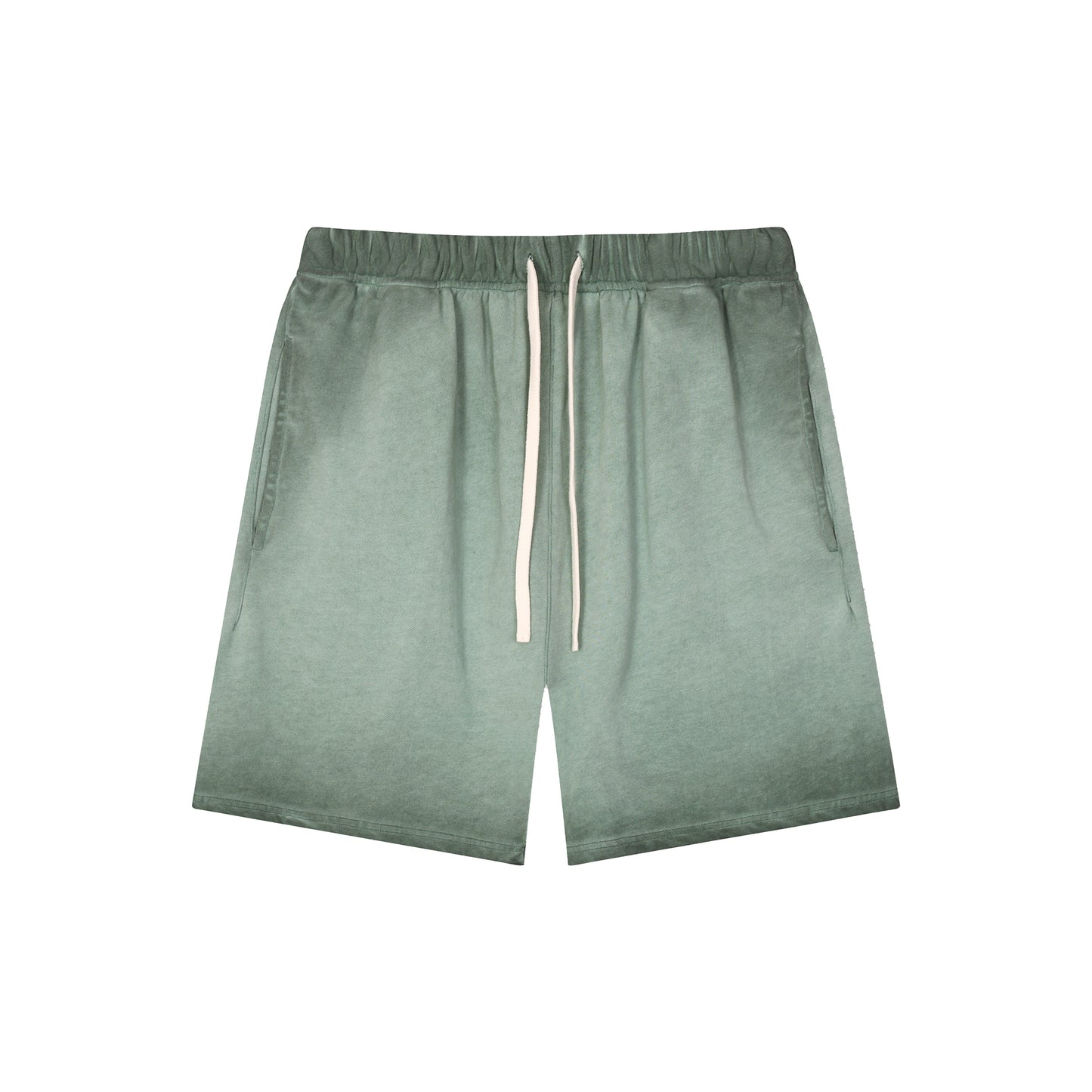 Men's Dyed Distressed Terry Cloth Shorts