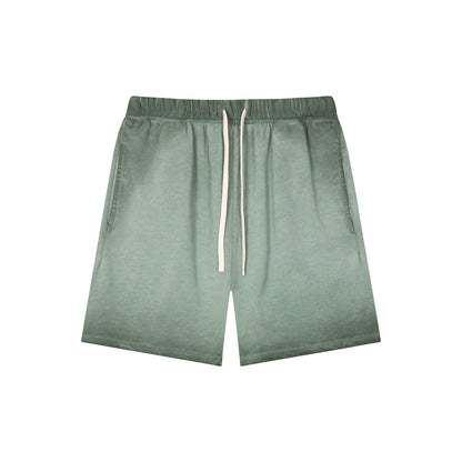 Men's Dyed Distressed Terry Cloth Shorts