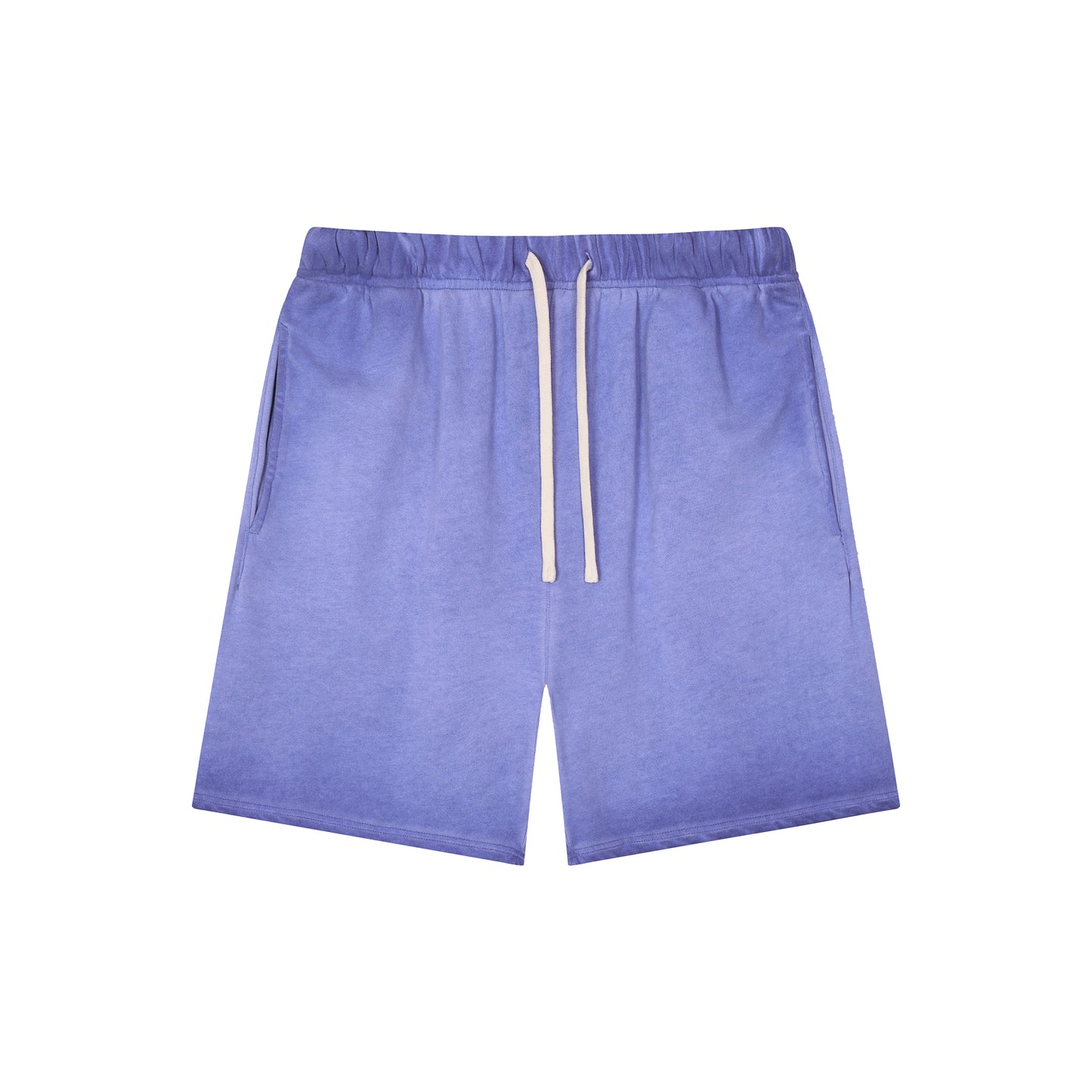 Men's Dyed Distressed Terry Cloth Shorts