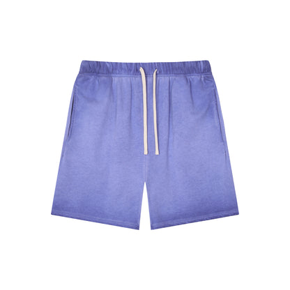 Men's Dyed Distressed Terry Cloth Shorts