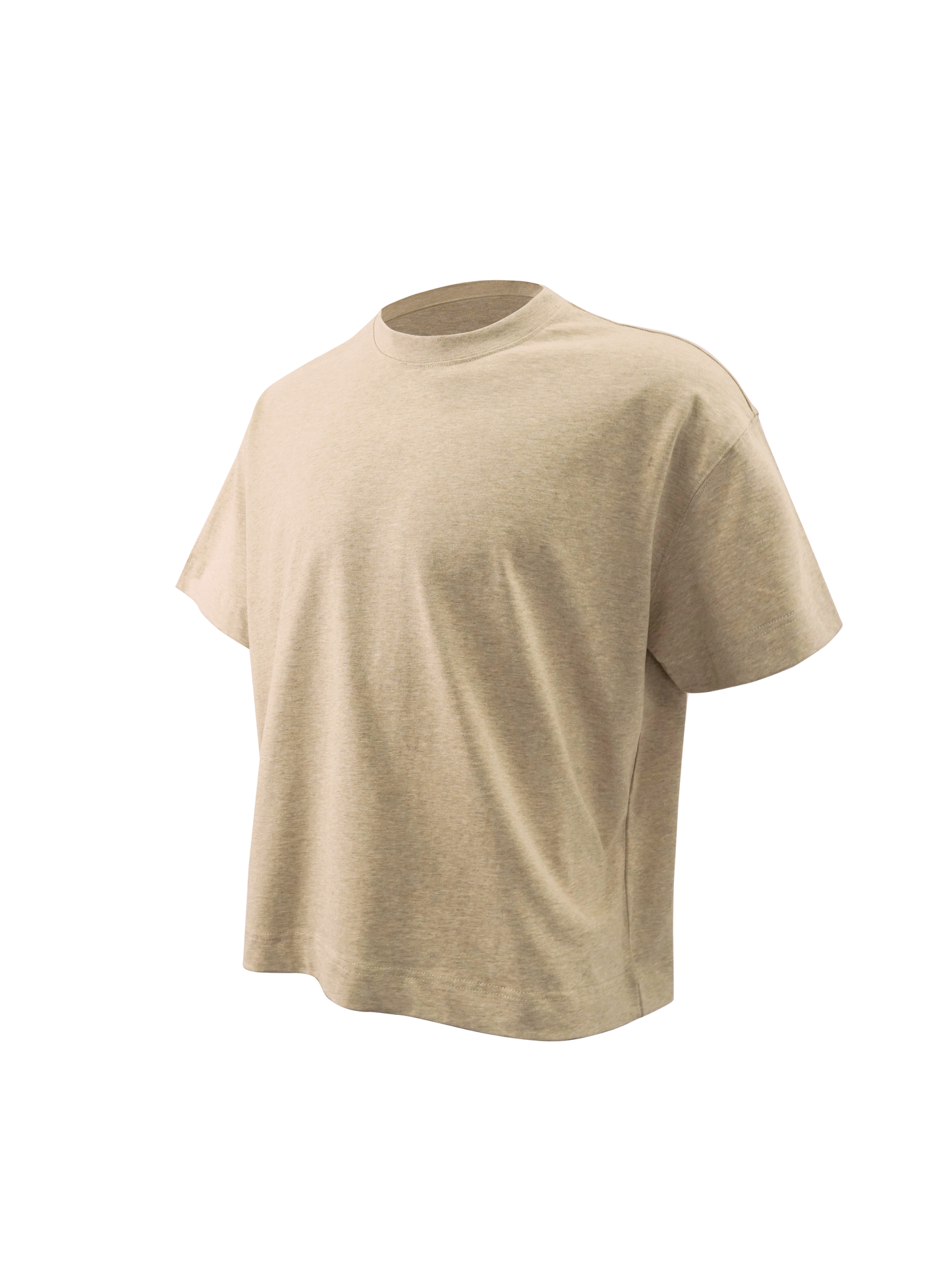Men's cotton versatile solid color top loose short sleeved T-shirt