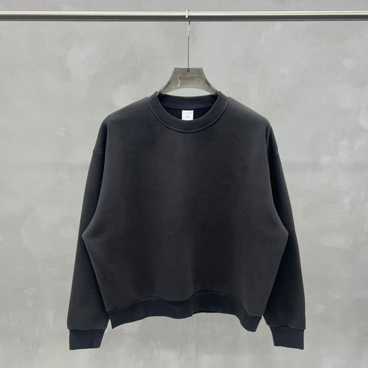 Women's Long-Sleeve Design Heavyweight Boxy Fleece-Lined Sweatshirt