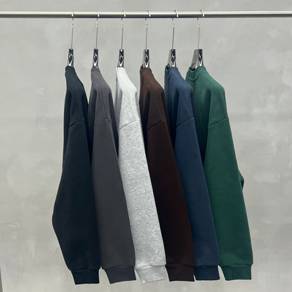 Women's Long-Sleeve Heavyweight Boxy Fleece-Lined Sweatshirt