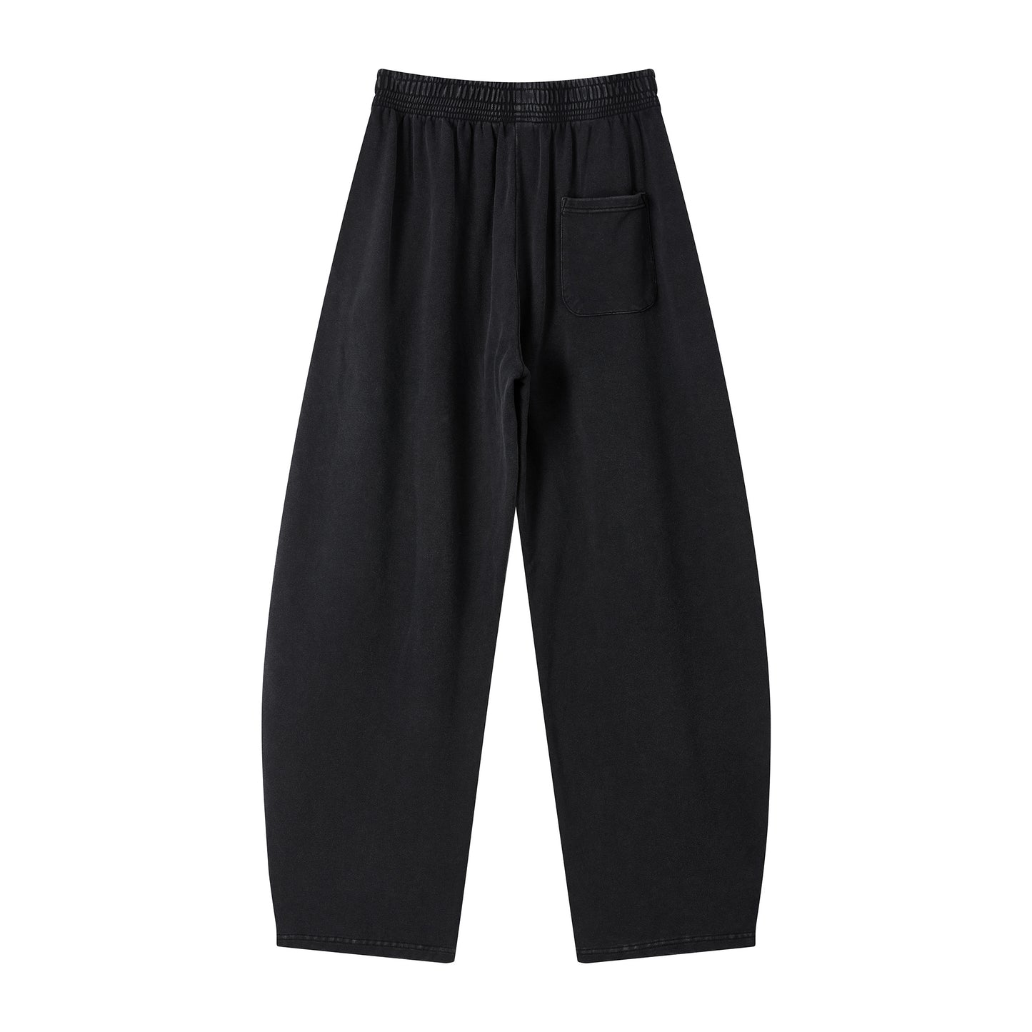Men's 100% cotton loose-fitting curved-cut long pants made of pure cotton