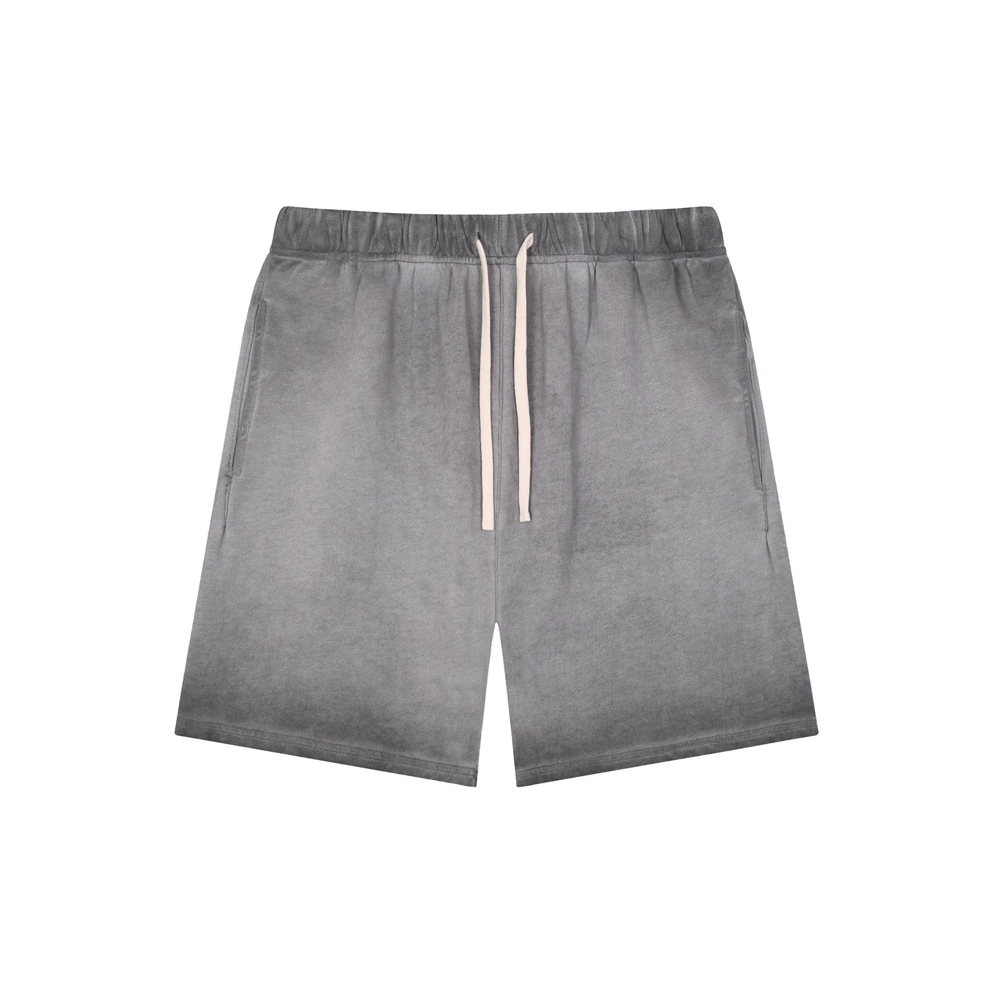 Men's Dyed Distressed Terry Cloth Shorts
