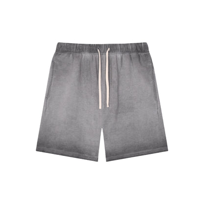 Men's Dyed Distressed Terry Cloth Shorts