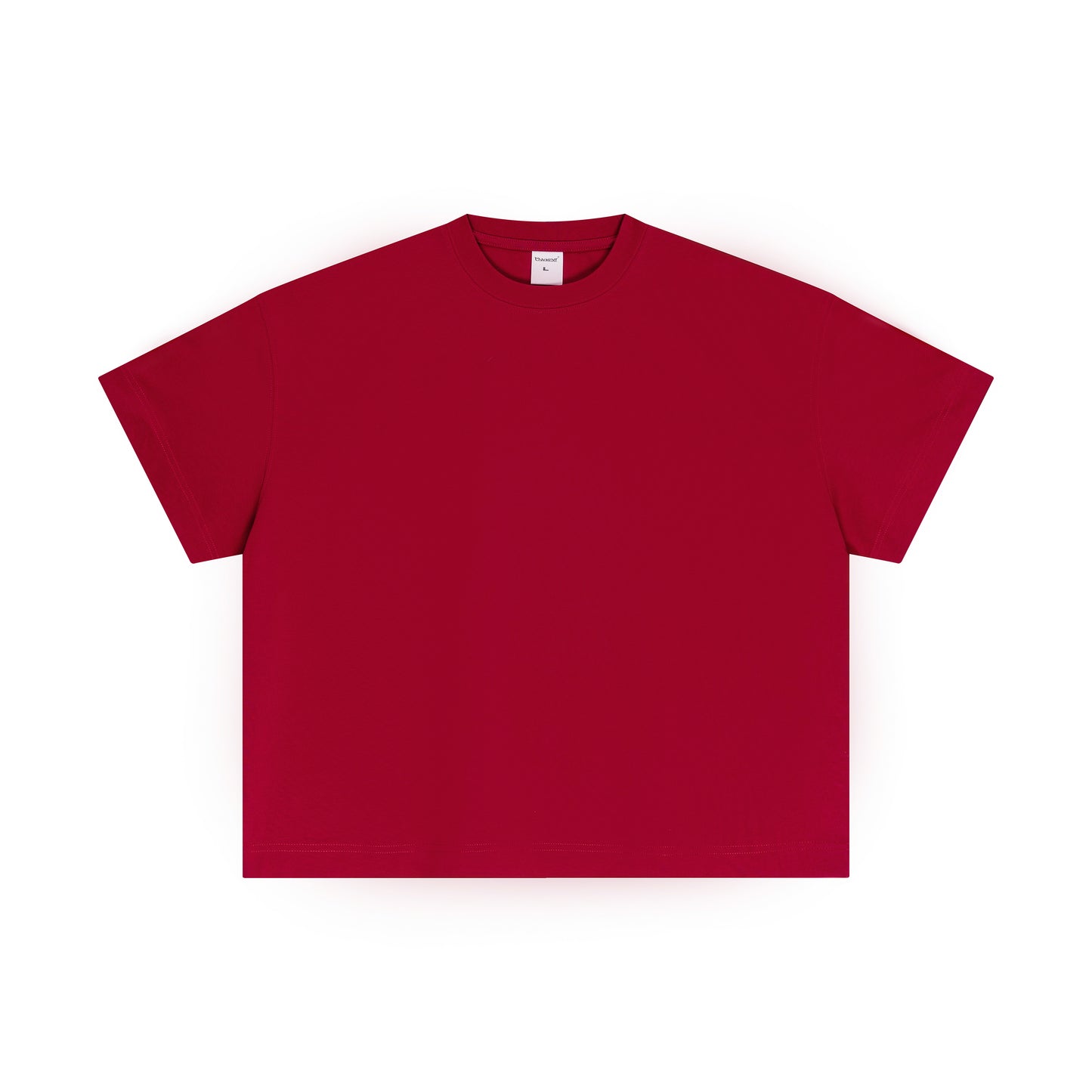 Men's cotton versatile solid color top loose short sleeved T-shirt