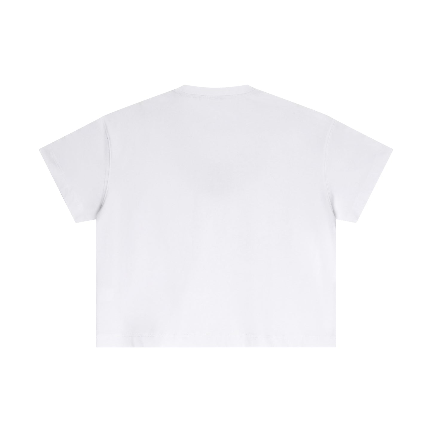 100% cotton men's boxy fit solid color loose short-sleeved T-shirt