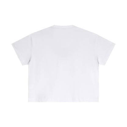 100% cotton men's boxy fit solid color loose short-sleeved T-shirt