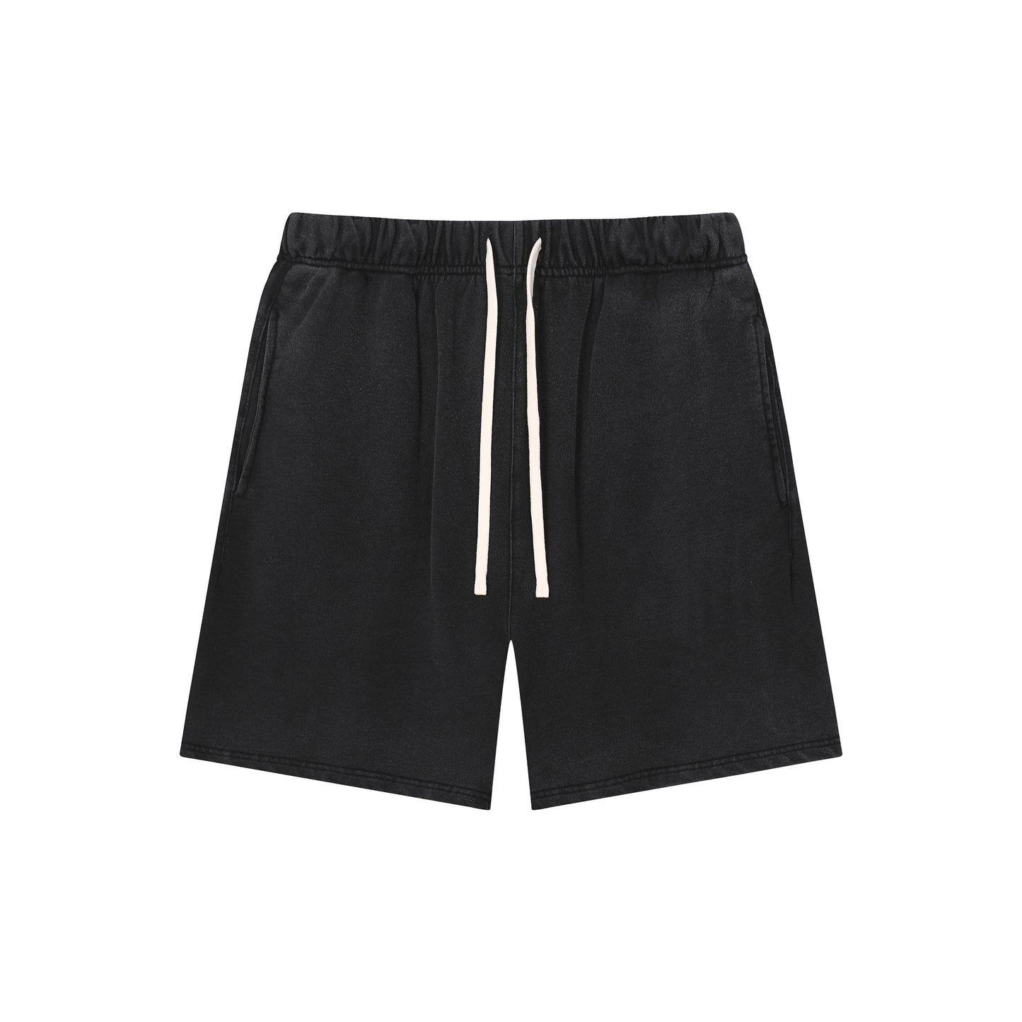 Men's Dyed Distressed Terry Cloth Shorts