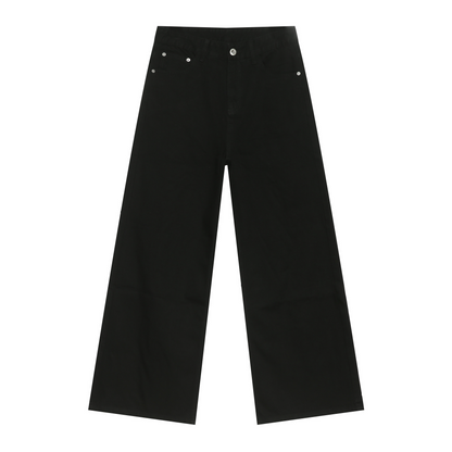 Denim Retro Denim Jeans Men's Washed Loose Fit Versatile Casual Straight Leg Wide Leg Pants