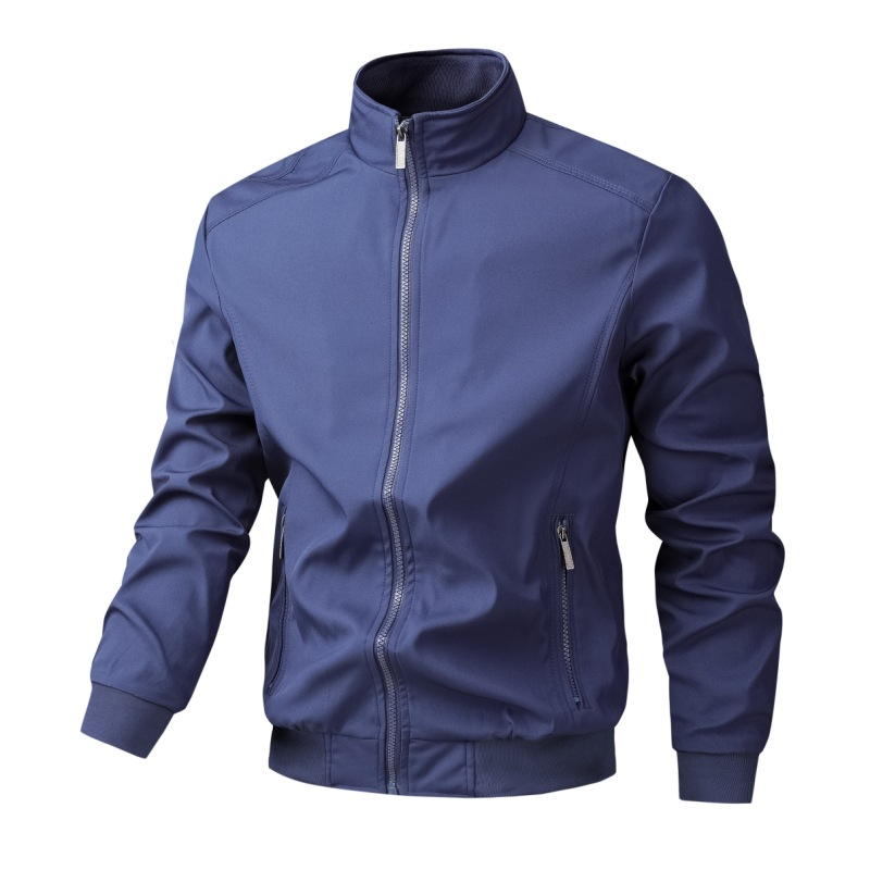 Men's Jacket Spring/Autumn Casual Men's Handsome Pilot Zipper Jacket