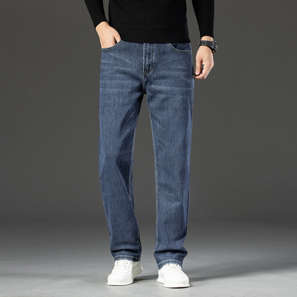 Jeans, loose straight leg pants, men's summer thin long pants