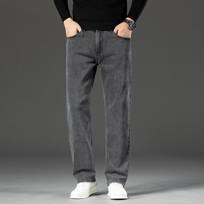 Jeans, loose straight leg pants, men's summer thin long pants