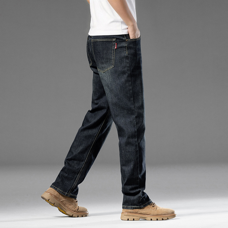 Jeans, loose straight leg pants, men's summer thin long pants