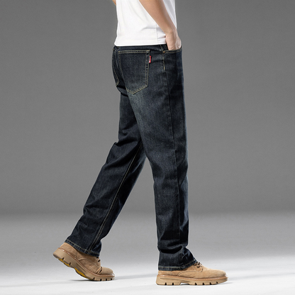 Jeans, loose straight leg pants, men's summer thin long pants
