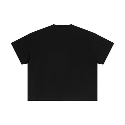 100% cotton men's boxy fit solid color loose short-sleeved T-shirt