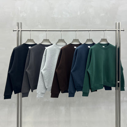 Women's Long-Sleeve Heavyweight Boxy Fleece-Lined Sweatshirt