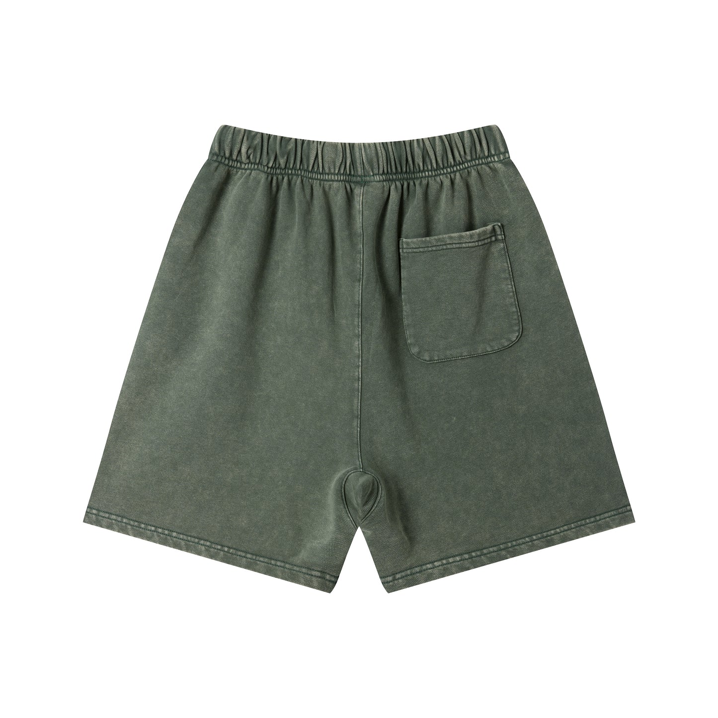 Women's Solid-Color Casual Shorts — Washed Mid-Length Shorts