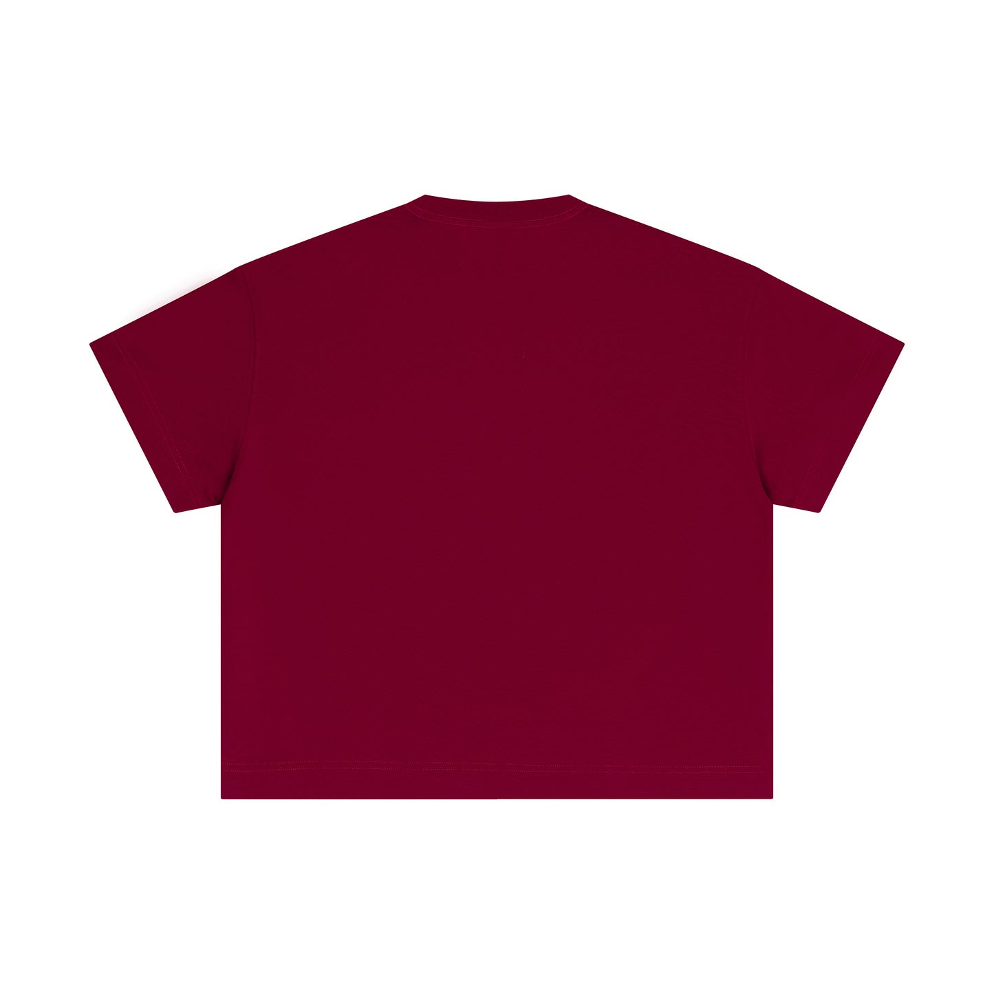 100% cotton men's boxy fit solid color loose short-sleeved T-shirt