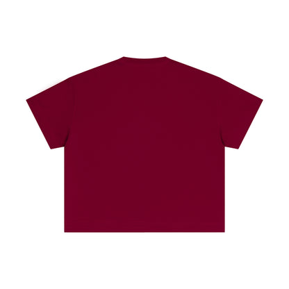 100% cotton men's boxy fit solid color loose short-sleeved T-shirt