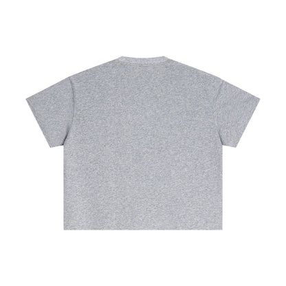 100% cotton men's boxy fit solid color loose short-sleeved T-shirt